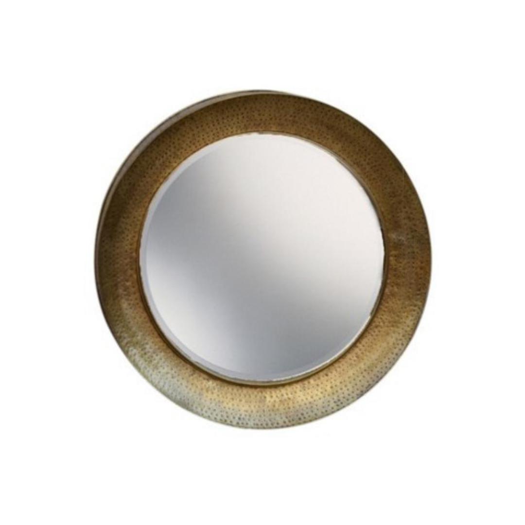 Round Gold Mirror 80cm image 0